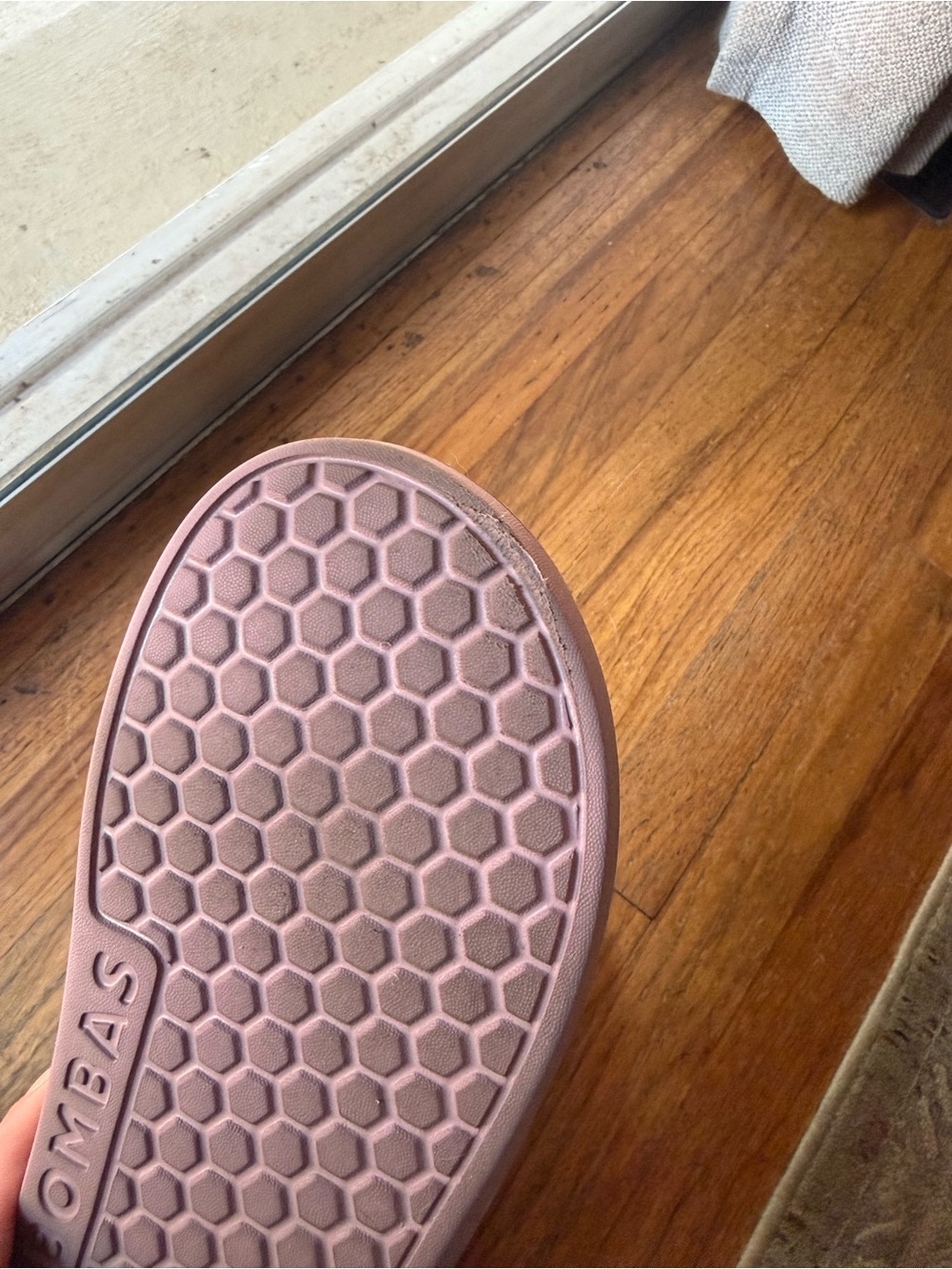 Bombas Dual-Strap Slide Sandals in Mauve Pink - Picture 2 of 3